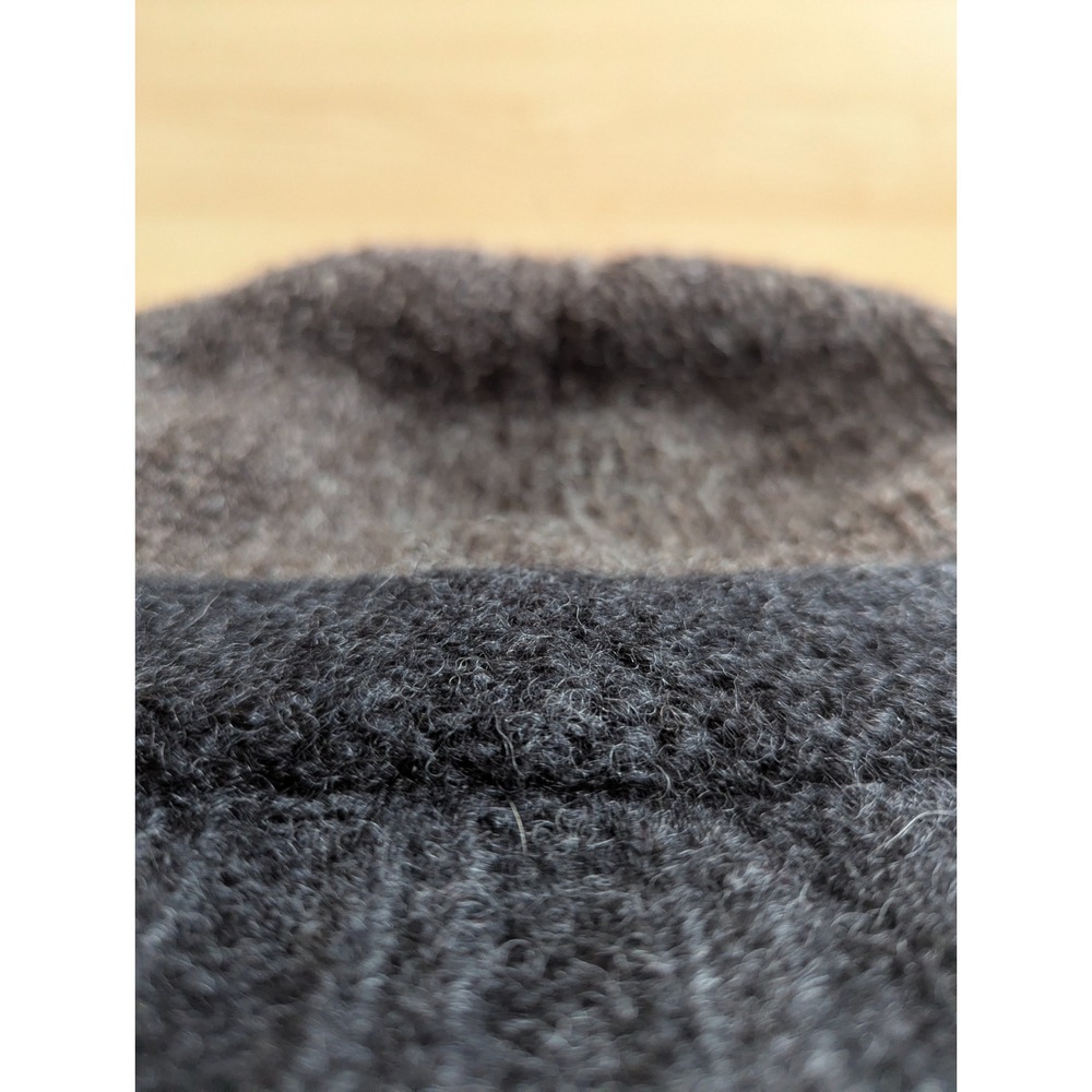 Everest Designs Dapper Don Made in Nepal Fleece Lined Wool Hat Grey Brown - Picture 12 of 12